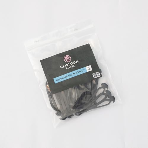 Heirloom Roses LoopLock Plant Ties, Soft Garden Tools for Climbing Plants Vineyards and Rose Bushes, Long Lasting Rubber for Outdoor Plants