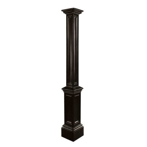 Mayne Signature Decorative Sleeve Lamp Post, Black - color: Black