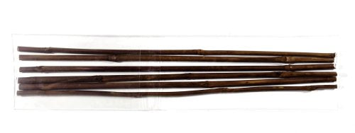 SuperMoss (12402) Bamboo Plant Stakes – Natural & Colored Bamboo Supports for Plants, Vases, and Home Décor, 18 in (6pk), Mahogany - color: Mahogany, size: 18" (6 pack)