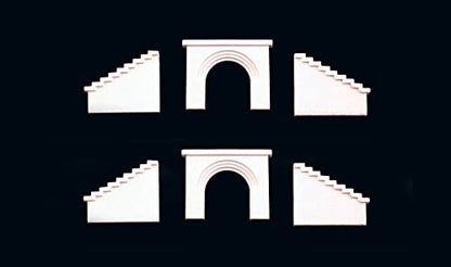 Woodland Scenics N Culvert, Masonry Arch (2) WOOC1163