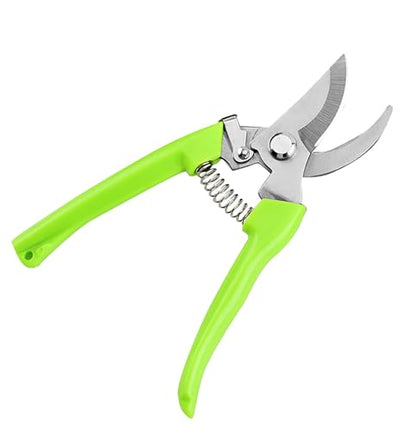 Garden Flower Shears Pruning Shears 6.9 inches Scissors Heavy Duty Plant Scissors for Cutting Flowers, Trimming Plants, Bonsai, Fruits Picking (Green Handle) - style: Green Handle