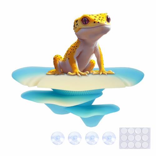 Westant Mushroom Decor for Reptile Tank, Pet-Safe (Lagoon, Trio Cap) - color: Lagoon, size: Trio Cap