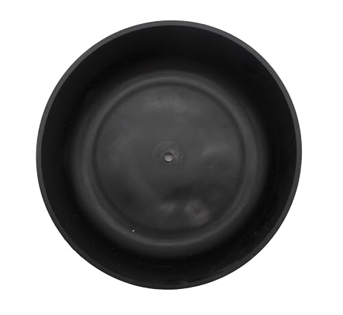 The HC Companies 6 Inch Round Plastic Succulent Capri Bowl 6"x6"x2.25" in Faux Concrete Color - color: Faux Concrete, size: 6"