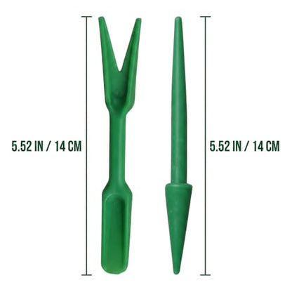 Mini Garden Hand Succulent Transplanting Tools,Widger Plastic Seedlings Dibber Sowing Digging Mini Gardens Hands Tools for Home Garden,Pack of 2 Hands Tools