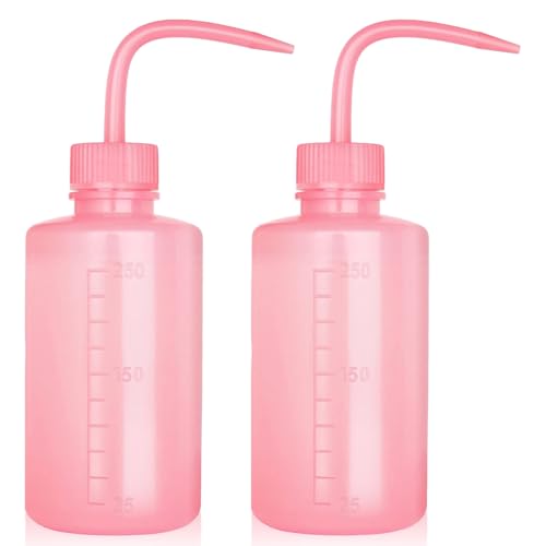 Eyelash Tatoo Plant Wash Bottle Plastic Watering Squeeze Bottle - color: 2*pink, size: 250ml