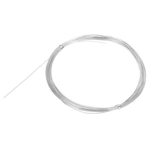 MECCANIXITY 22 Gauge Aluminum Craft Wire, 33 Feet Bendable Wire Metal Armature Wire for Jewelry Making DIY Sculpting Floral Wreath Making Wire Wrapping Christmas Ornaments (22 AWG Silver) - color: Silver, size: 22 Gauge, 33 Feet