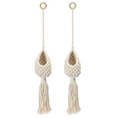 2 Pack Macrame Plant Hanger Hanging Planters Handmade Hanging Plant Holder