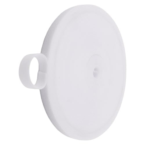 1 Roll 65 Feet/20M Plant Tape, Reusable Double-Sided Hook and Loop Tape, Width 12mm/0.47" Garden Tie for Climbing Plants Fastening Support, Cable Wire Management Strap (White) - color: White - 65 Feet