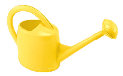 Dramm Premium High Grade Long Spout Watering Can, for Indoor/Outdoor House Plants, Vegetables, Flowers, Yellow, 7 Liter - color: Yellow, size: 7-Liter