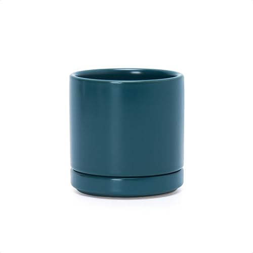 D'vine Dev 3.5 Inch Ceramic Planter Pot, Teal, 94-O-A-9 - color: Teal, size: XX-Small