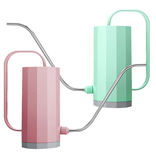 Hemoton 1200ml Long Spout Watering Can for Indoor Plants & Succulents – Modern Plastic Watering Pot with Ergonomic Handle, Cute Garden Water Bottle for Houseplant Care & Seedling Irrigation