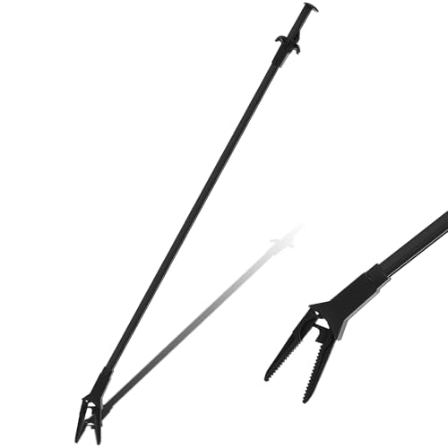 Gisafai 1 Pcs Plastic Aquarium Tongs Long Aquarium Tweezers Multi Purpose Trimming Feeding Aquariums Tools for Fresh Water Saltwater Fish Tanks Coral Plant (27 Inch) - size: 27 Inch