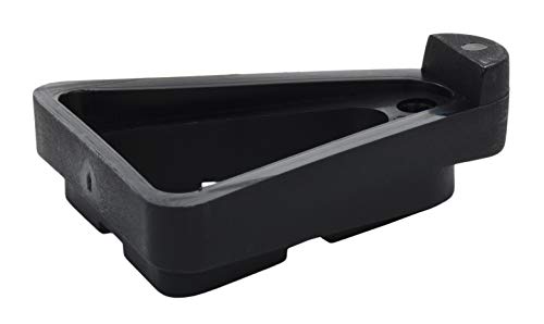 Bosmere Pot Toes, Plant Pot Risers for Indoor and Outdoor, Prevent Stains and Rotting on Wood, Cement, and Tile - Black (Pack of 12)
