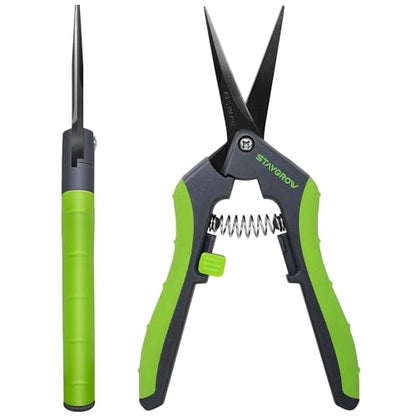 6.5" Gardening Scissors, Ultra Sharp Plant Trimming Scissors - size: 6.5" Straight*2