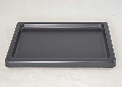 Yubonzai Japanese Rectangular Black Plastic Humidity/Drip Tray for Bonsai Tree & House Indoor Plant - 8.5" to 18" (8.5"x 6"x 0.75") - size: Out 8.5"x 6"x 0.75" / In 7"x 4.5"x 0.5"