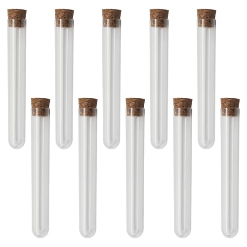10 Pack Clear Test Tubes - size: 10pcs