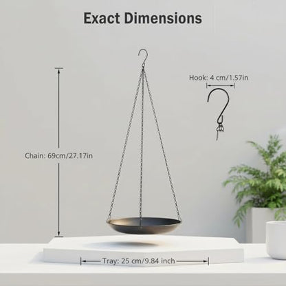 Hanging Planter for Indoor Outdoor, Plant Hanger, Hanging Plant Tray - style: Round