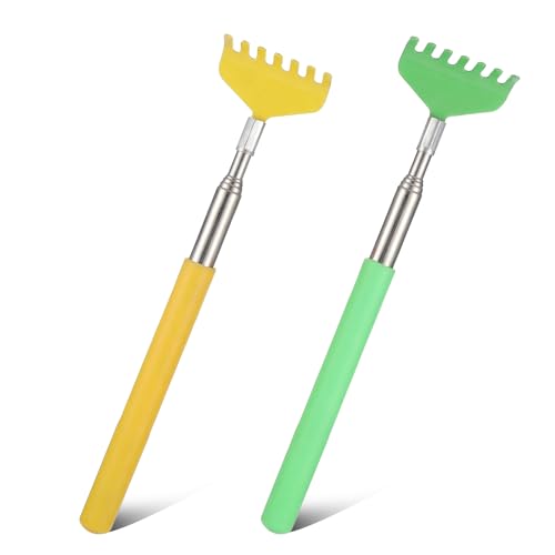 2Pcs Mini Zen Garden Rake Tools, Sand Rake Feng Shui Decoration Miniature Tabletop Rock Sand Zen Garden Accessories for Home Office, DIY Sand Zen Garden Tools Small Rakes for Desktop Decoration