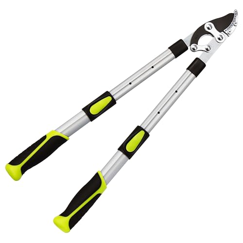 YRTSH Loppers for Tree Trimming Heavy Duty, Extendable 21-26" Branch Cutter | Tree Pruner with Compound Action, 1.6" Clean Cut Capacity Tree Clippers, Long Handle Pruning Shears for Gardening & Yard Work - style: Loppers Effortless Pruning
