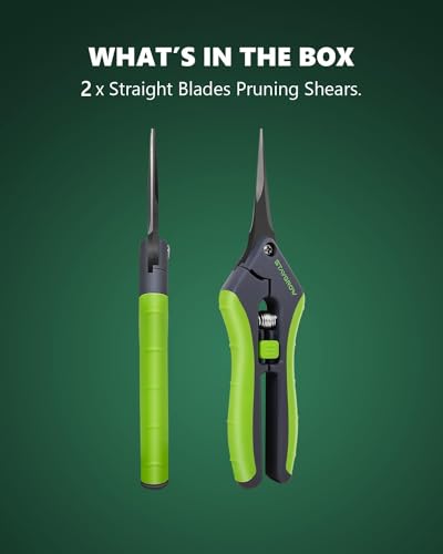 6.5" Gardening Scissors, Ultra Sharp Plant Trimming Scissors - size: 6.5" Straight*2