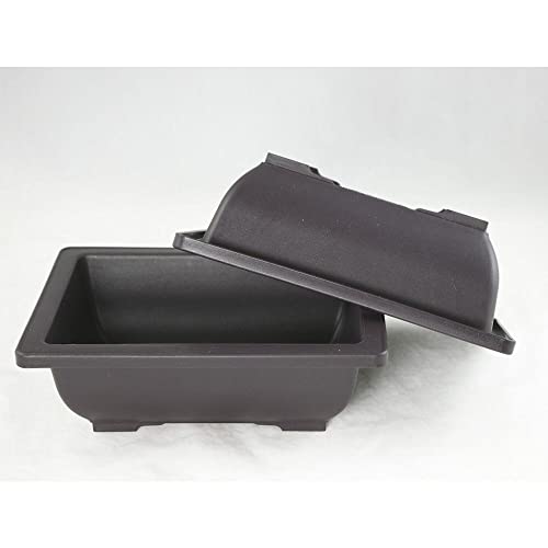 2 Pcs Rectangular Plastic Bonsai training Pot, Succulent Planter 8.5"x 6.5"x 2.75"