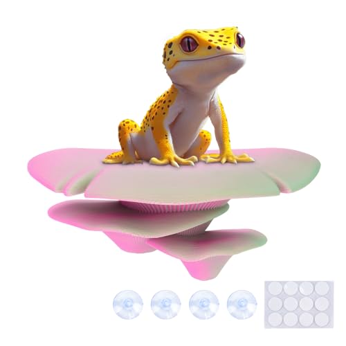 Westant Mushroom Decor for Reptile Tank, Pet-Safe (Ember, Trio Cap) - color: Ember, size: Trio Cap