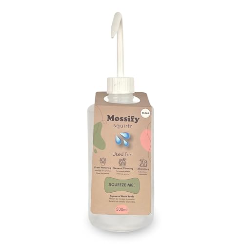 Mossify Squirtr Precision Watering Bottle, 16oz, Clear, Refillable - color: Clear