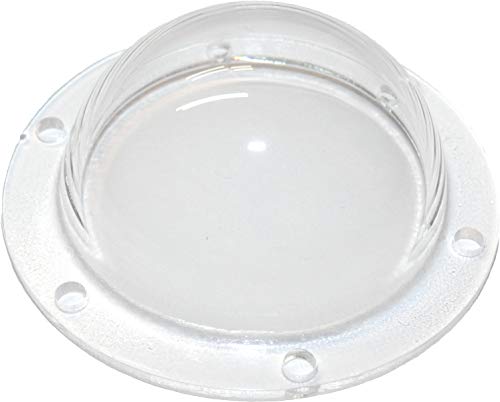 Acrylic Dome/Plastic Hemisphere - Clear - 1.5" Diameter, 1/4" Flange with Pre-Drilled Holes - size: 1.5" with Holes