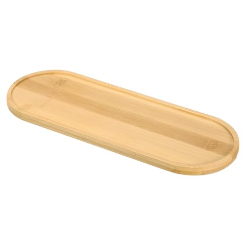 PATIKIL Bamboo Wood Saucer, 11x4 Inch Rectangular Wooden Plant Drainage Tray Bonsai Plants Saucer Succulent Pot for Home Balcony - size: 11" x 4" x 0.4"