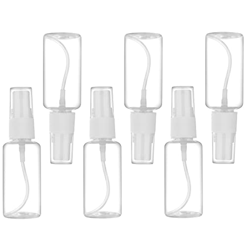 Exptolii Spray Bottle, 1oz/30ml Small Plastic Fine Mist Spray Bottles, Mini Empty Travel Bottles with Funnels and Labels 6 Pack - size: 6pack-30ml