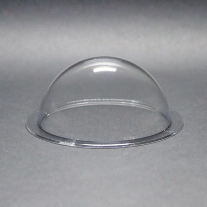 KAYNEY Acrylic Dome with Flange Clear Plastic Hemisphere – Transparent Case for CCTV, Camera Lens, Jewelry, Collectibles & Miniatures – Dustproof Cover for Delicate Items (3.2inch / 80mm) - size: 3.2inch / 80mm