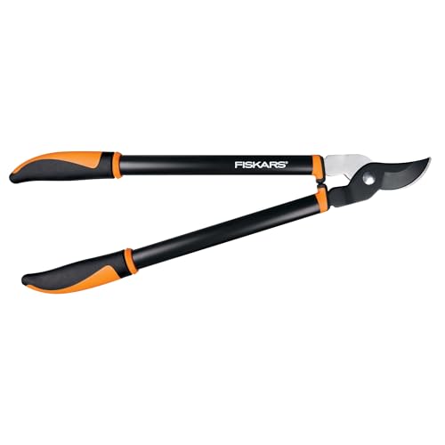 Fiskars 24" Garden Bypass Loppers, Tree Trimmer with 1.5" Cut Capacity | Lightweight & Shorter Handles for Maneuverability, Branch Cutter w/Low-Friction Steel Blades, SoftGrip & Bumpers for Comfort - style: 24" Standard Bypass