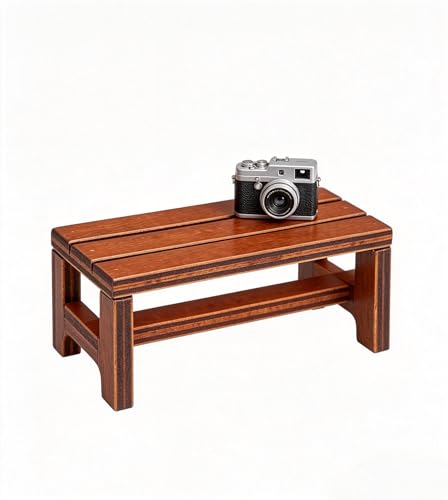 3pcs Wooden Miniature Bench Set, Dollhouse Furniture Mini Bench Model Craft Mini Chairs Garden Bonsai Ornaments Park Street Seat Dollhouse Decoration Accessory