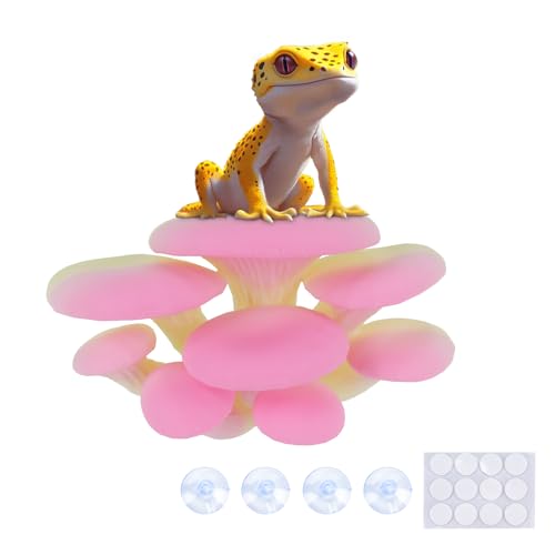 Westant Mushroom Decor for Reptile Tank, Pet-Safe (Rainbow Cluster Cap) - color: Rainbow, size: Cluster Cap