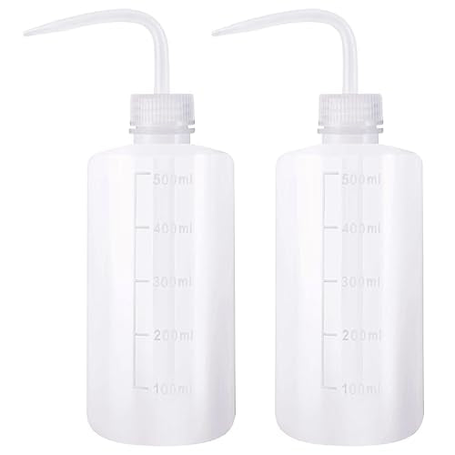 Autdor Squeeze Bottle 500ML- 2Pcs Tattoo Bottles 16OZ Plastic Squirt Bottles Safety Plastic Tattoo Spray Bottle for Lab Succulent Cleaning Washing Tattooing Supplies