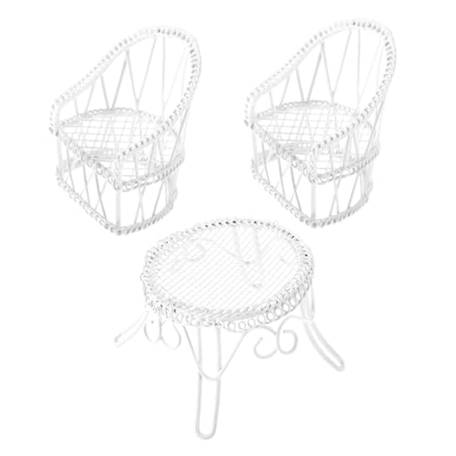 Mipcase Dollhouse Garden Furniture Set 1/12 Scale | Table and chairs, Fairy gardens and DIY crafts, Miniature scale