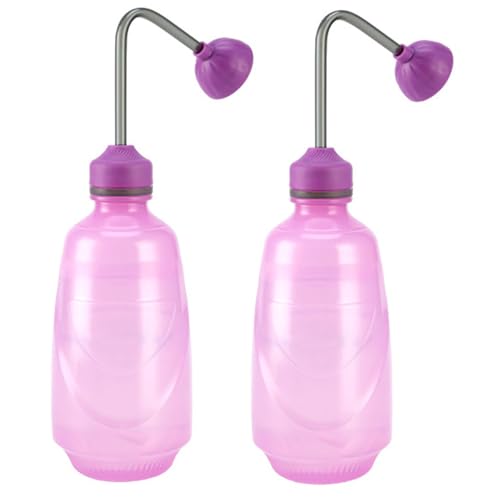 2 Pack Watering Can for Seedlings,0.45L (Purple) | Small Watering Can For House Plant Garden Flower - color: Purple-2 Pack