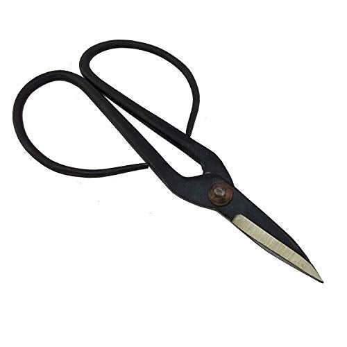 BambooMN Brand - 7.25" Black Bonsai Shear - color: 7.25" Bonsai Trimming Shear, size: 1