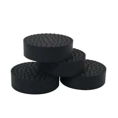 4PCS Gardening Flowerpot Rubber Pads Invisible Potted Plant Foot Stands Garden Universal Anti Tip Breathable Flower and Green Plant Bases Ordinary Circular Style 48x14mm Black