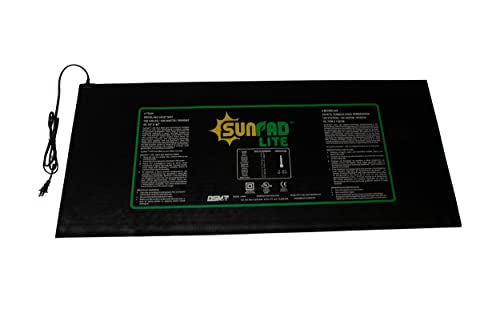 SUNPACK SunPad Lite 100W Seedling Heating Mat, Black, 48" x 20.75" - Made for Propagating Seedlings and Cuttings, Ideal for Greenhouses and Indoor Gardening