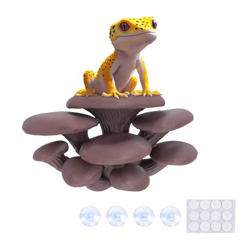 Westant Mushroom Decor for Reptile Tank, Pet-Safe (Cocoa, Cluster Cap) - color: Cocoa, size: Cluster Cap