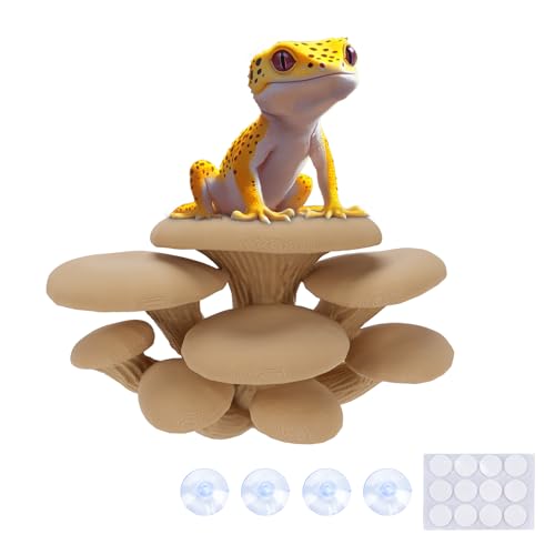 Westant Mushroom Decor for Reptile Tank, Pet-Safe (Almond, Cluster Cap) - color: Almond, size: Cluster Cap