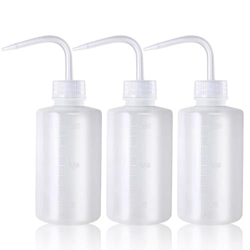 Squeeze Bottles 3-Pack (250ml/8.45oz) Leak-Proof Wash Bottle - size: 250 ml - 3 Pack