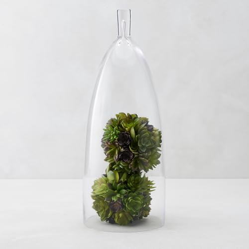 Z Gallerie Jules Cloche Hand-Blown Glass Display Dome, Clear,Large - size: 8" DIAMETER 21" TALL