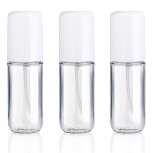 Aeibxiy Small Spray Bottles Travel Size 1.35oz 40ML, Fine Mist Plastic Spray Bottles, Refillable Empty Spray Bottle for Toners, Perfume, Face& Hair Spray - color: Clear,3 Pack