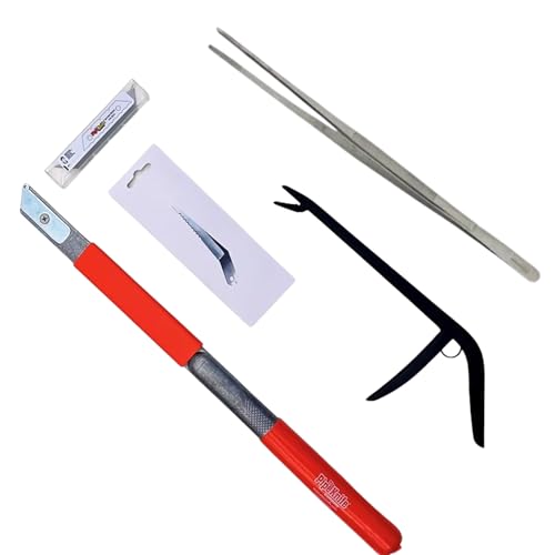 Cactus Combo Kit - Premium Pruning and Propagation Set for Cacti & Succulents | Includes PKXL Knife, Cactus Whacker Blade & 12" Long Tweezers for Safe, Precision Plant Care