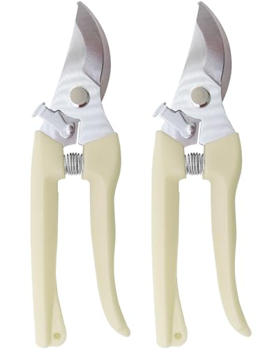 Flower Scissor, Floral Shear for Cutting Fresh Flowers (Yellow, 2 Pack) - color: Yellow, size: 2 Pack