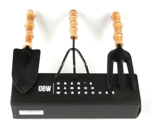 ORW Bamboo Indoor Plant Care Tool Set, Mini Garden Kit, Bonsai & Seedlings