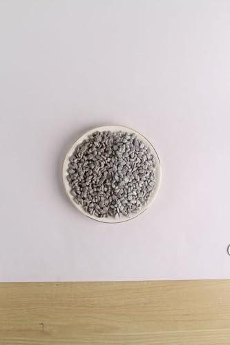 Decorative Polished Pebbles, 1/5 Inch Natural River Rocks, Grey Stone, for Succulent, Cactus, Plants, Vases, Aquariums, Terrarium, Outdoor Gardening