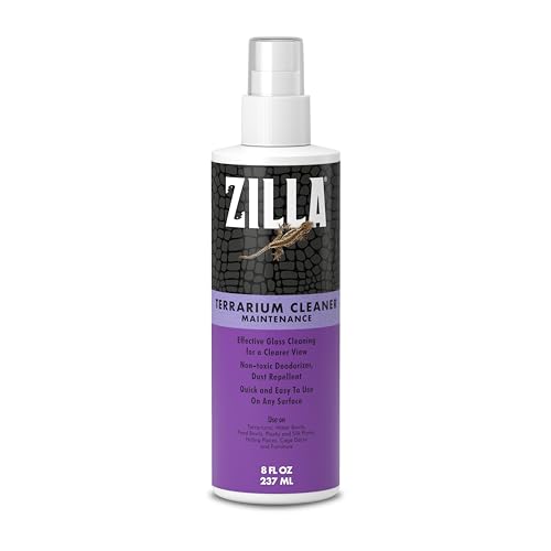 Zilla Terrarium Cleaner, Reptile Cleaner for Glass, Anti-Static
